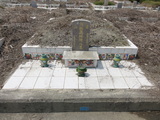 Tombstone of  (XIAO1) family at Taiwan, Zhanghuaxian, Tianzhongzhen, Tianzhong 7th public graveyard with linguta. The tombstone-ID is 29634; xWAƿAФAФĤCӤFAmӸOC