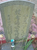 Tombstone of  (TANG1) family at Taiwan, Jiayixian, Alishanxiang, Laiji, located between settling 1 and 2, not visible from the road. The tombstone-ID is 4339; xWAŸqAsmAӦNAbĤ@MĤGӧAqWOݤAmӸOC