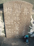 Tombstone of L (LIN2) family at Taiwan, Tainanshi, Nanqu, Xishu, highway 17 along the sea. The tombstone-ID is 5351; xWAxnAnϡA߾Ax17خALmӸOC