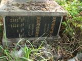 Tombstone of  (YANG2) family at Taiwan, Yunlinxian, Douliushi, old cemetery downtown. The tombstone-ID is 9493; xWALA椻AߥjӶAmӸOC