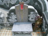 Tombstone of i (ZHANG1) family at Taiwan, Tainanxian, Jiangjunxiang, both sides of highway 17. The tombstone-ID is 7585; xWAxnANxmAٹD17ǡAimӸOC
