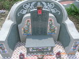 Tombstone of  (CHEN2) family at Taiwan, Tainanxian, Jiangjunxiang, both sides of highway 17. The tombstone-ID is 7452; xWAxnANxmAٹD17ǡAmӸOC