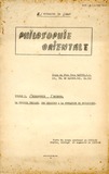 原文標題:Philosophies Orientales: volume I. Philosophies Indienne - la periode vedique, des origines a la fondation du buddhisme