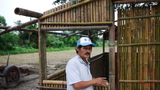 戴明流先生介紹此竹屋的建造過程