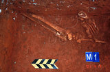 文件名稱:M1人骨標本出土探坑圖