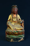 品名:觀音雕像(0000002047)英文名:Wood Carved Kuan Yin