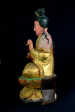 品名:觀音雕像(0000002055)英文名:Wood Carved Kuan Yin