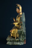 品名:觀音雕像(0000003736)英文名:Wood Carved Kuan Yin