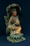 品名:觀音雕像(1992002033)英文名:Wood Carved Kuan Yin