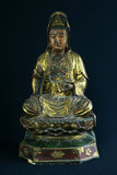 品名:觀音雕像(1995003006)英文名:Wood Carved Kuan Yin