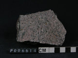 中文名:石榴石藍閃片岩(NMNS003365-P006614)英文名:Garnet-glaucophane schist(NMNS003365-P006614)