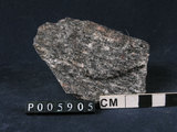中文名:石榴子石-黑雲母片麻岩(NMNS002971-P005905)英文名:Garnet biotite gneiss(NMNS002971-P005905)