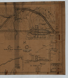 地圖名稱:大甲溪下游計劃 中坑地下電廠附近佈置平面及剖面