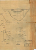 地圖名稱:青雲曲線式重力壩平面立面及剖面
